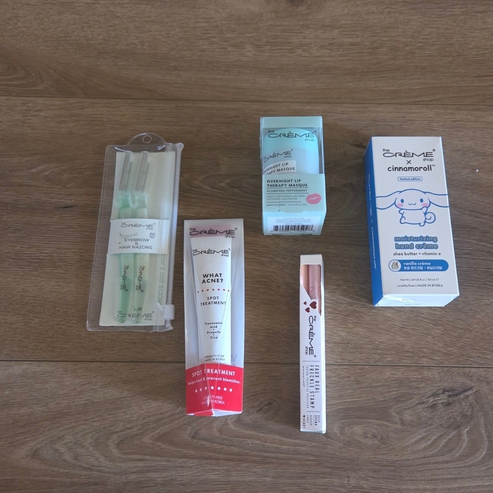 The Creme Shop K-Beauty Bundle Cinnamoroll Hand Cream Lip Masque Acne Spot Treat